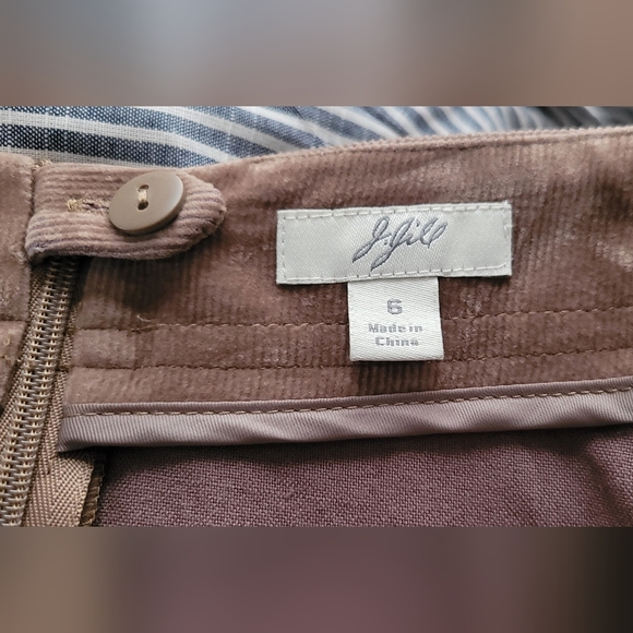 J. Jill Soft Brown A-Line Corduroy Skirt - Picture 7 of 9
